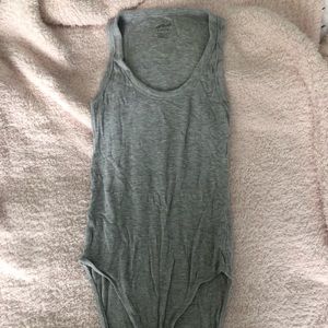 Gray Tank Bodysuit